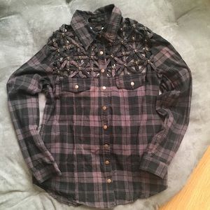 Millau LF studded cut-out flannel - XS